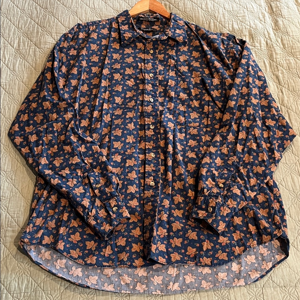 CHRISTIAN DIOR Floral Men's Button Down Shirt